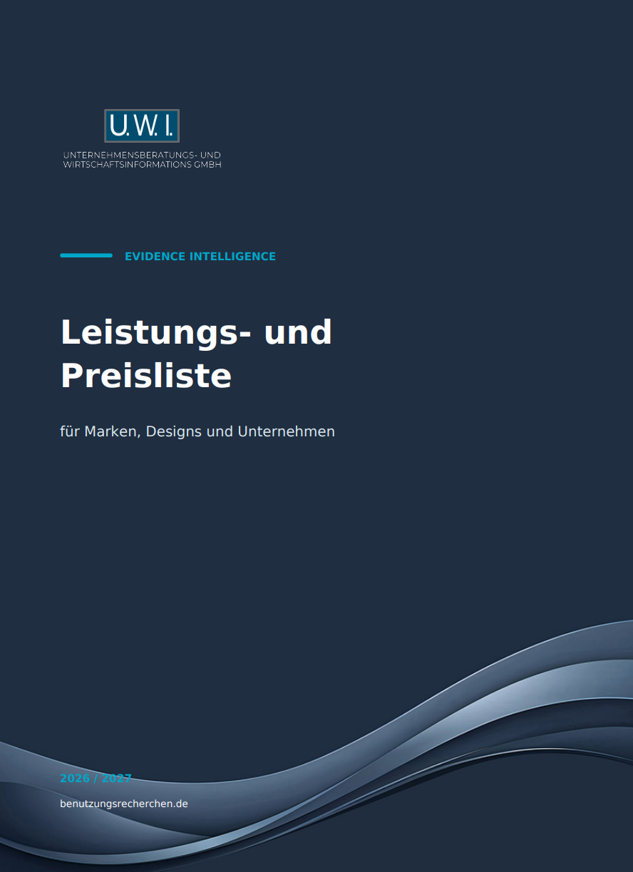 Vorschau der U.W.I. Leistungs- und Preisliste 2026/2027